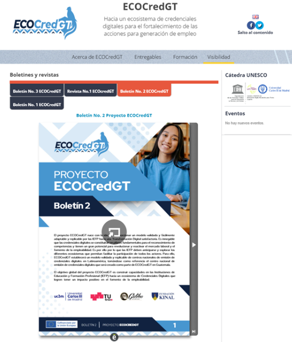 Discover the details of the Bulletins and Journals section of the ECOCredGT Project