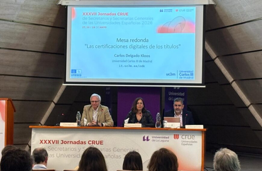 Participación jornadas CRUE